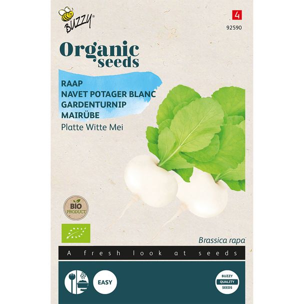 Buzzy® Organic Rapen Platte Witte Mei (BIO)