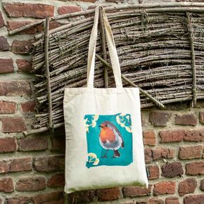 Katoenen tas Roodborst