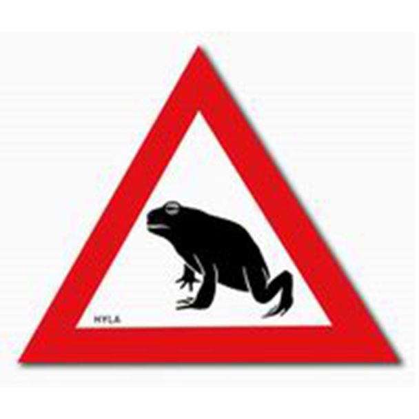 Sticker paddenoversteek