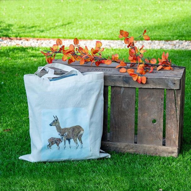 Katoenen tas Hert - Myrte