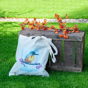 Katoenen tas IJsvogel - Myrte
