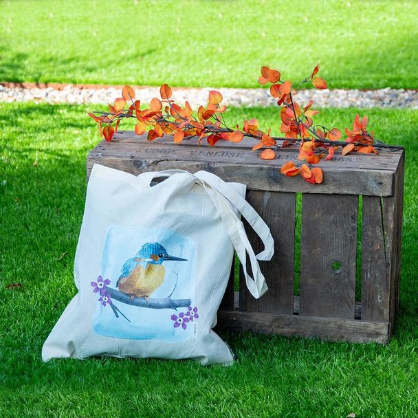 Katoenen tas IJsvogel - Myrte