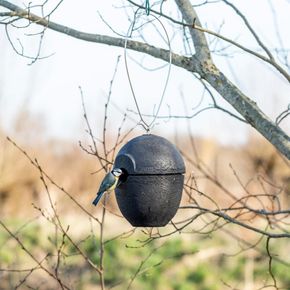 WoodStone® Nestkast Malaga 32 mm zwart