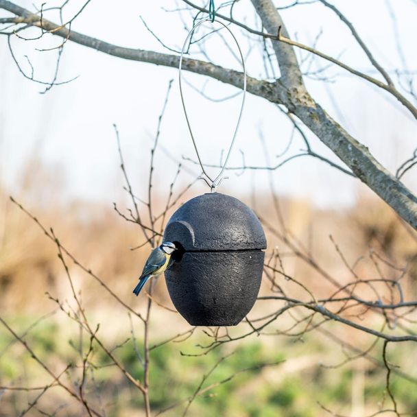 WoodStone® Nestkast Malaga 32 mm zwart