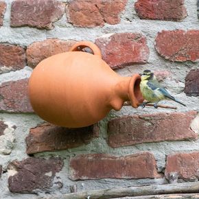Terracotta Vogelpot kruik nester 32 mm
