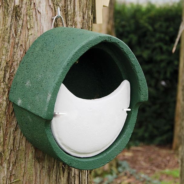 Nestkast WoodStone® half open groen